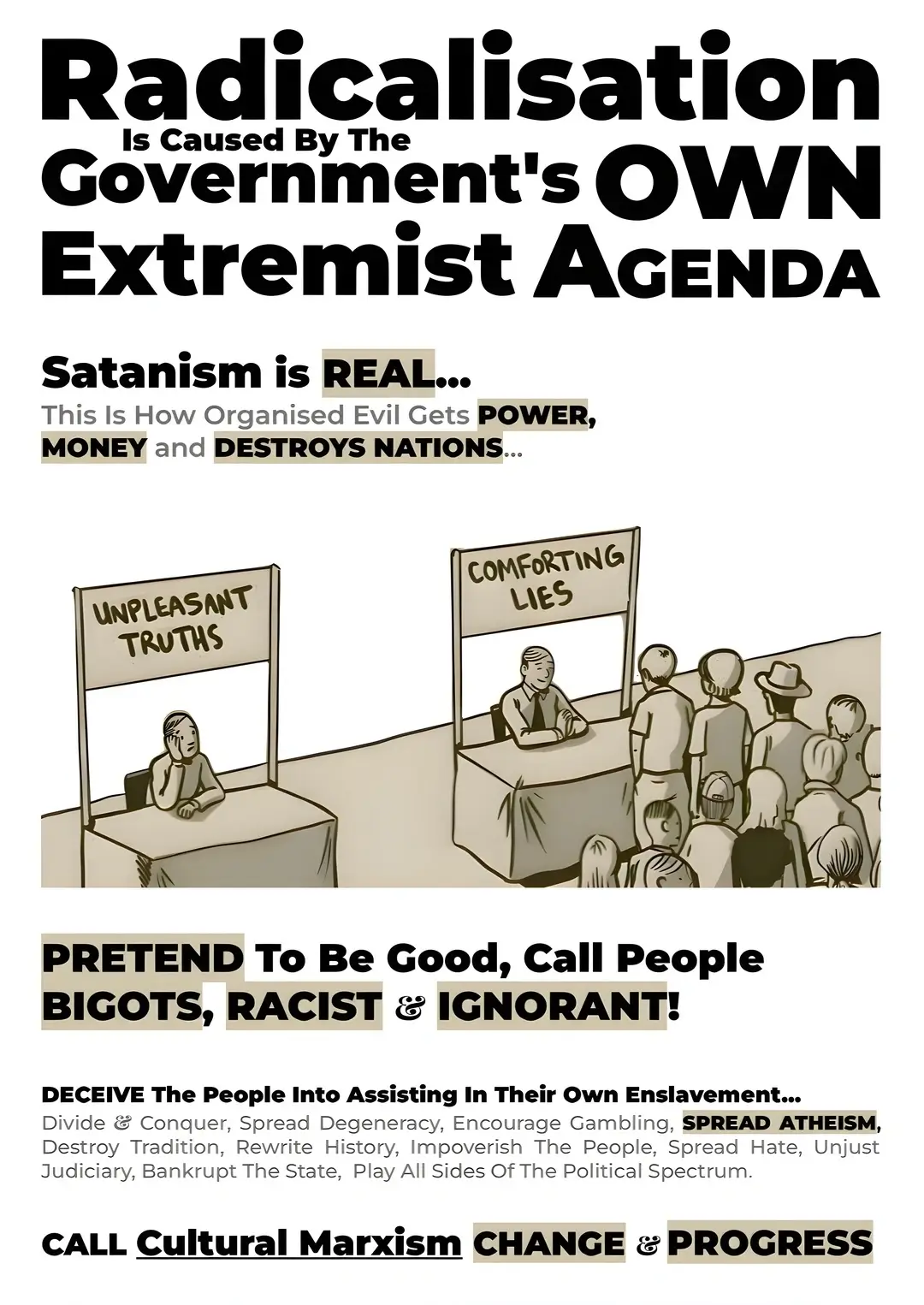 Radicalisation Is Caused By The Government's Own Extremist Agenda - Satanism Is Real - This Is How Organised Evil Gets Power & Money